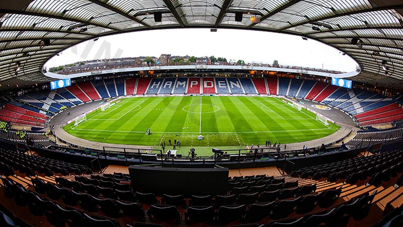 Oldest international football stadium in the world: Hampden Park (Scotland - 1903)