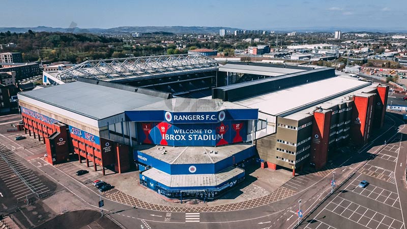 Oldest international football stadium in the world: Ibrox Stadium (Scotland - 1899)