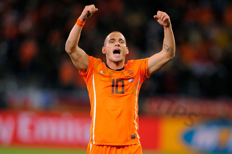 Wesley Sneijder - Famous bald soccer players