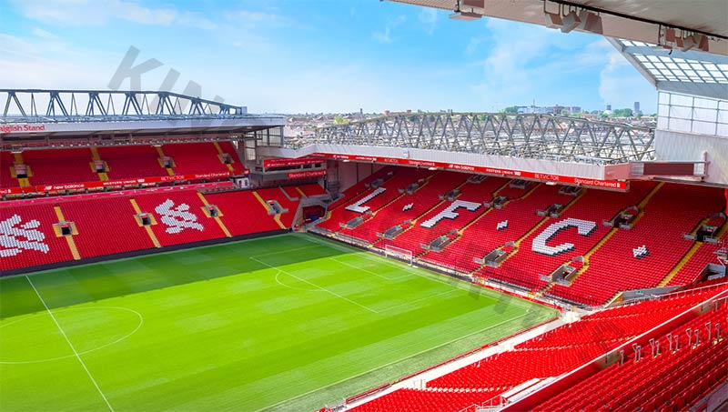 Which is the most beautiful stadium in England - Anfield