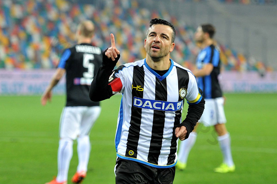 Antonio Di Natale - Most penalty misses by a player