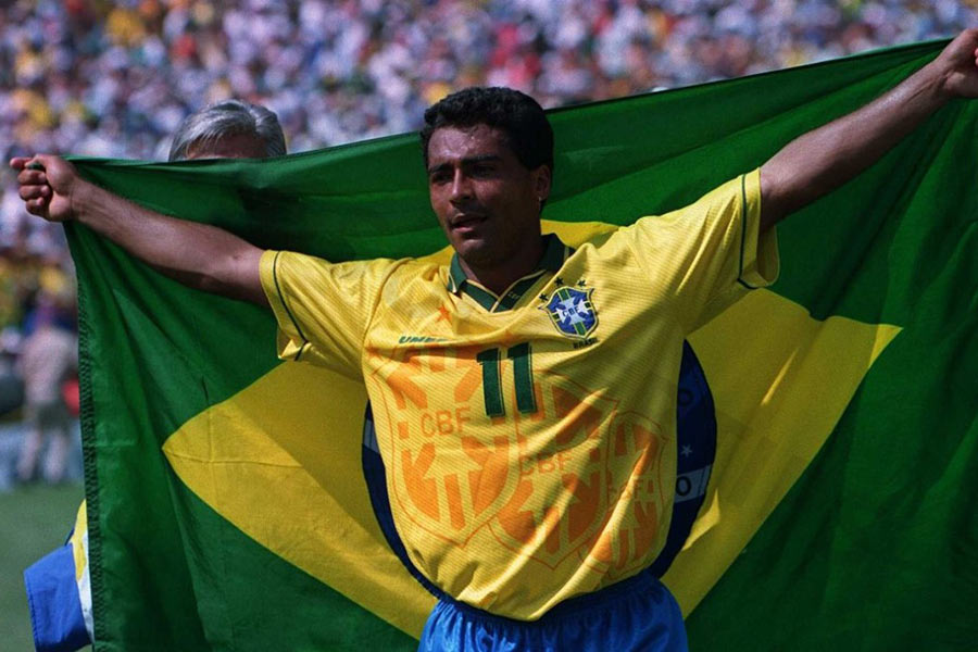 Famous soccer players with jersey number 11: Romario