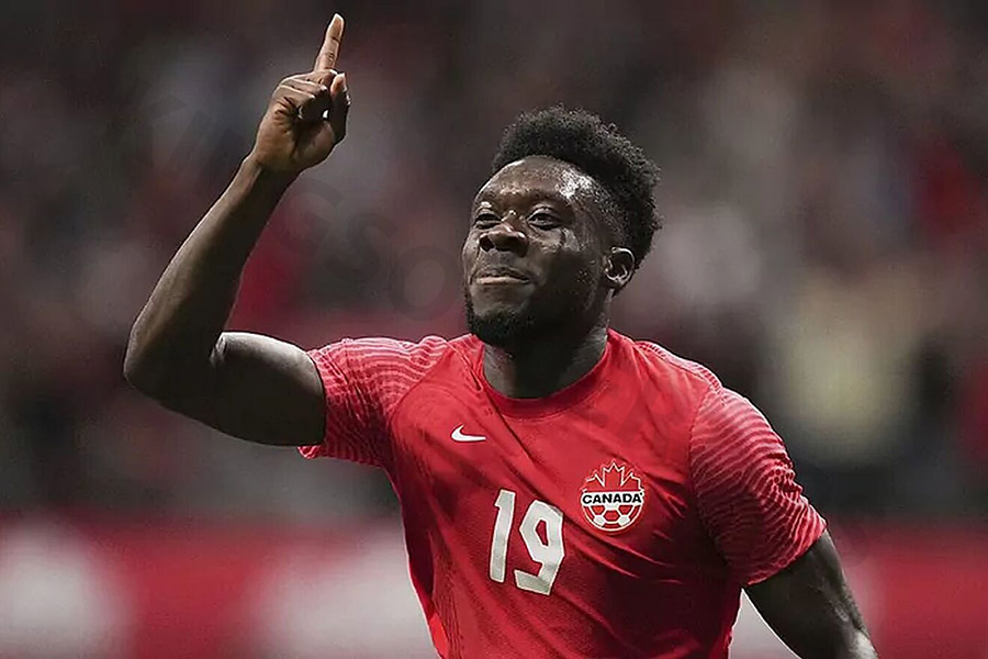 Fastest player in the Bundesliga: Alphonso Davies, 22.69 mph