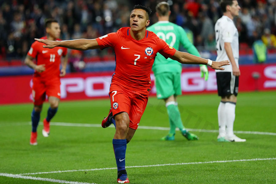 Alexis Sanchez - Players most international goals and assists