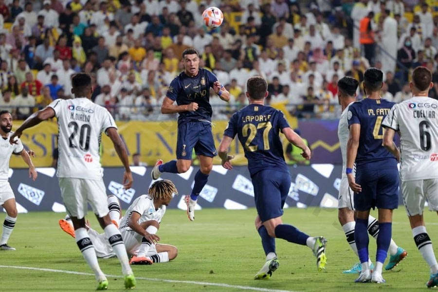 Disallowed goal in soccer: Ronaldo vs Al Shabab