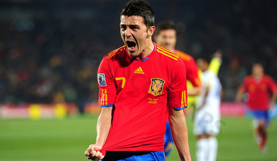 David Villa - The penalty box killer, effective in every shot