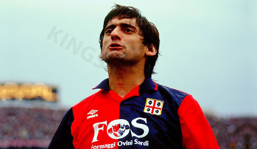 Enzo Francescoli was a short-lived but great icon of Cagliari in the early 1990s