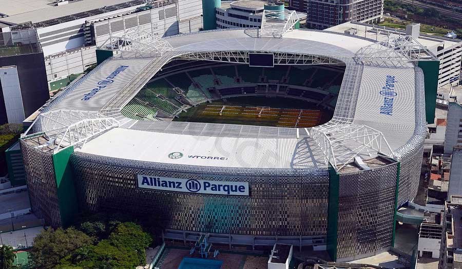 Allianz Parque is the modern home stadium and proud symbol of Palmeiras