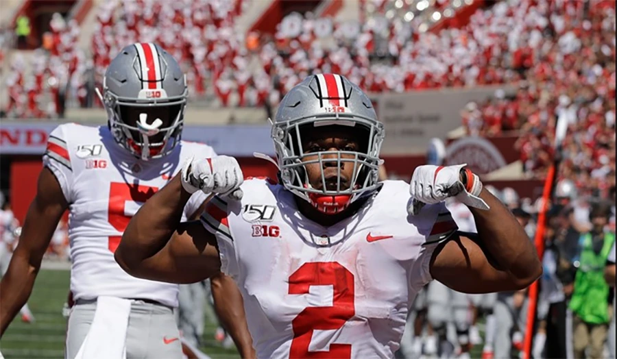 J.K. Dobbins, powerful running back among the best Ohio State football players