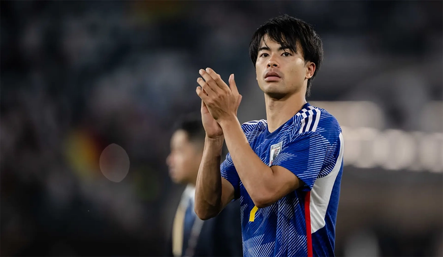 Kaoru Mitoma, dynamic Japanese winger known for his dribbling skills