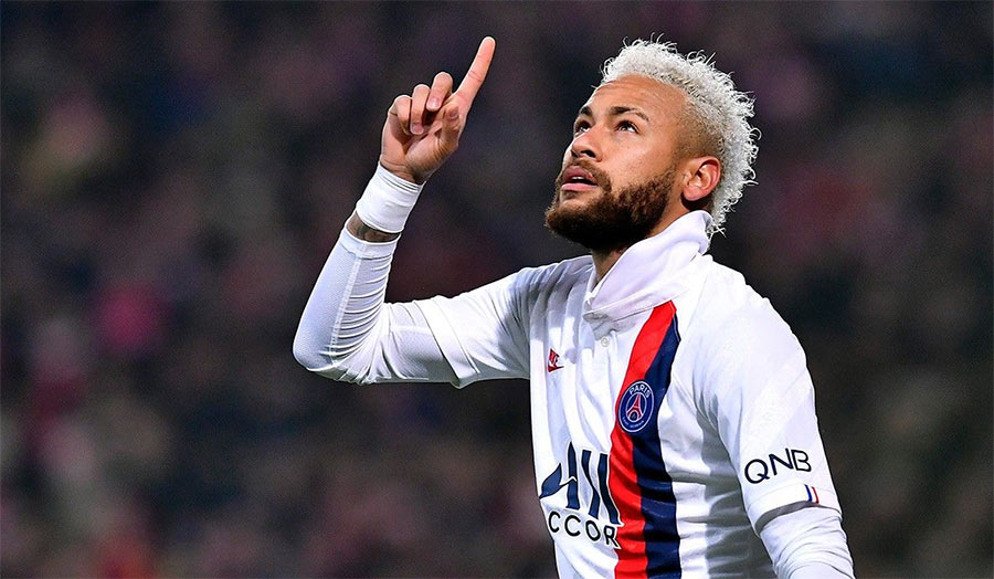Neymar blond hairstyle PSG