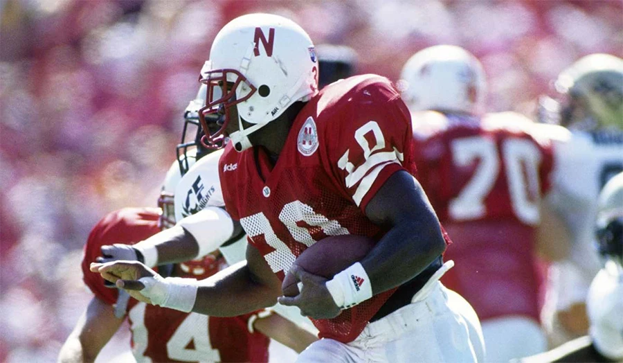 Ahman Green Nebraska running back action photo